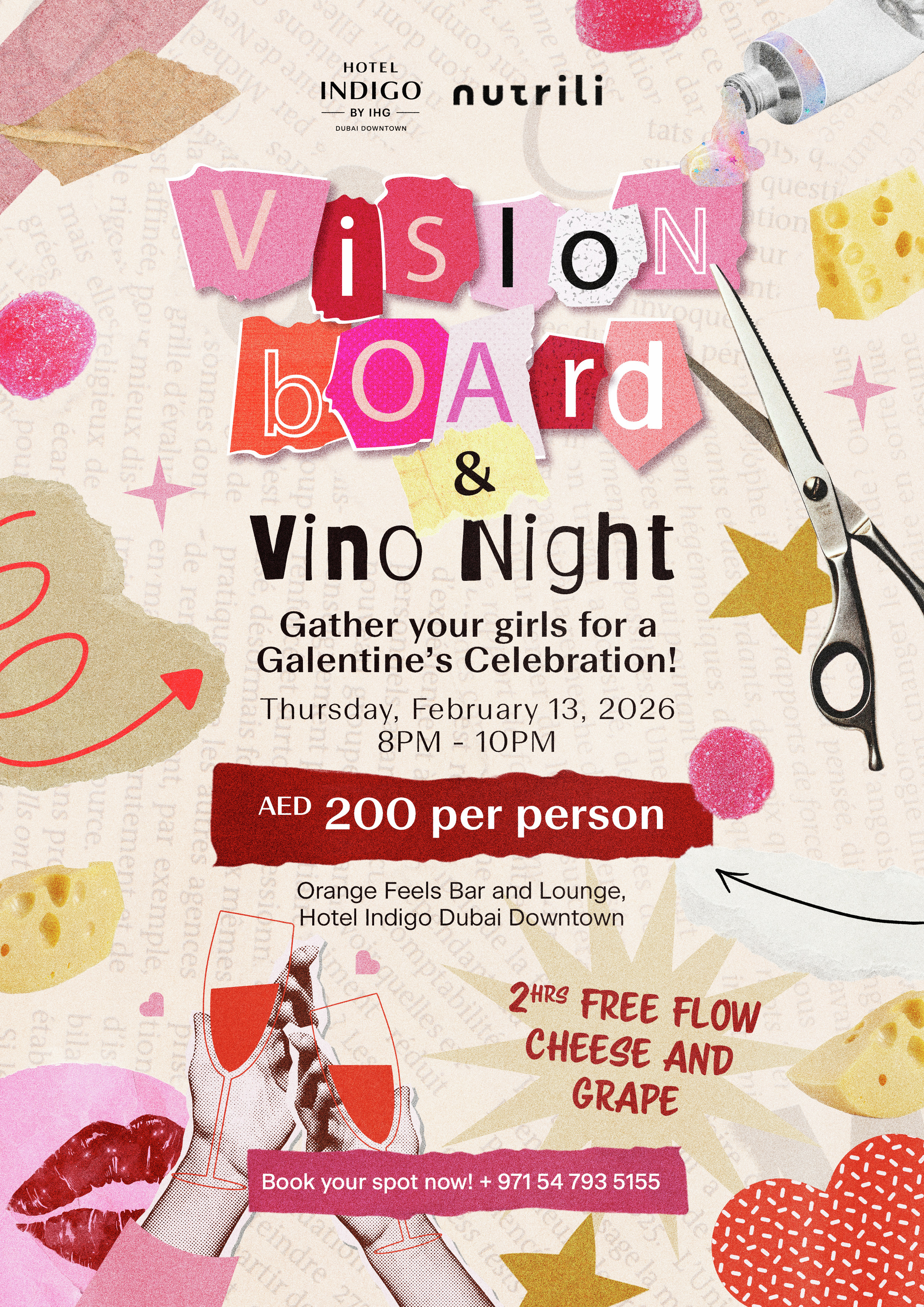 Vision Board & Vino Night: A Galentine’s Celebration!